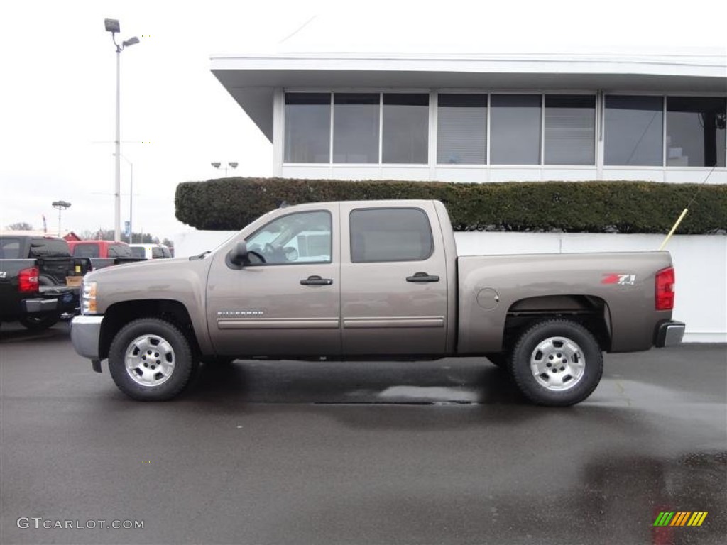 2013 Silverado 1500 LT Crew Cab 4x4 - Mocha Steel Metallic / Ebony photo #4