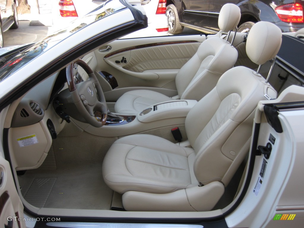 Stone Interior 2009 Mercedes-Benz CLK 350 Cabriolet Photo #77706641