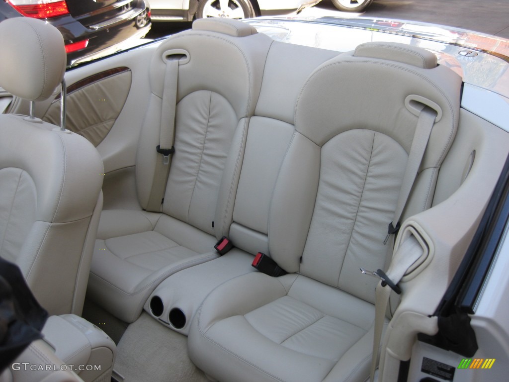 2009 Mercedes-Benz CLK 350 Cabriolet Rear Seat Photo #77706786