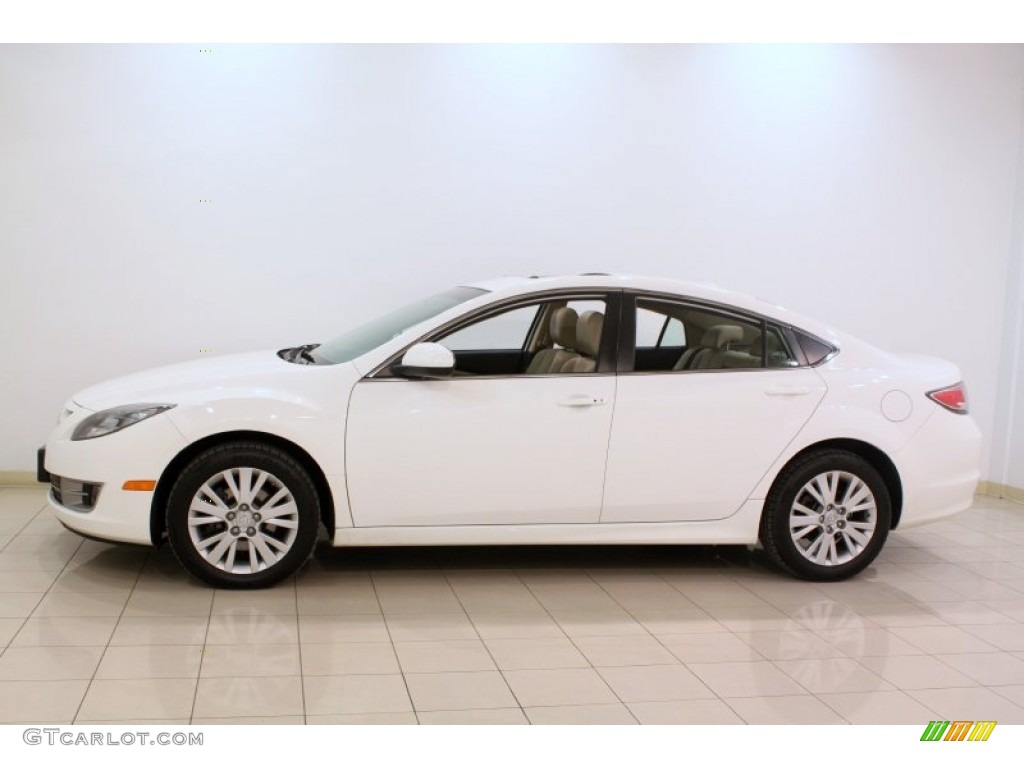 2009 MAZDA6 i Touring - Performance White / Beige photo #4