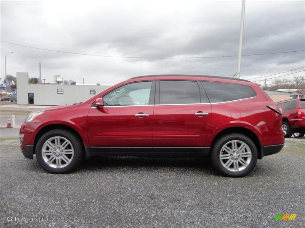 2013 Traverse LT - Crystal Red Tintcoat / Ebony photo #4