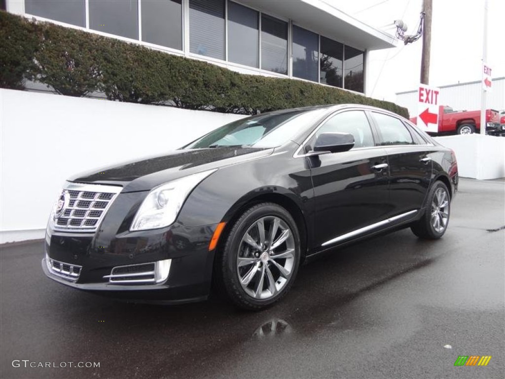 Black Diamond Tricoat 2013 Cadillac XTS Luxury FWD Exterior Photo #77707506