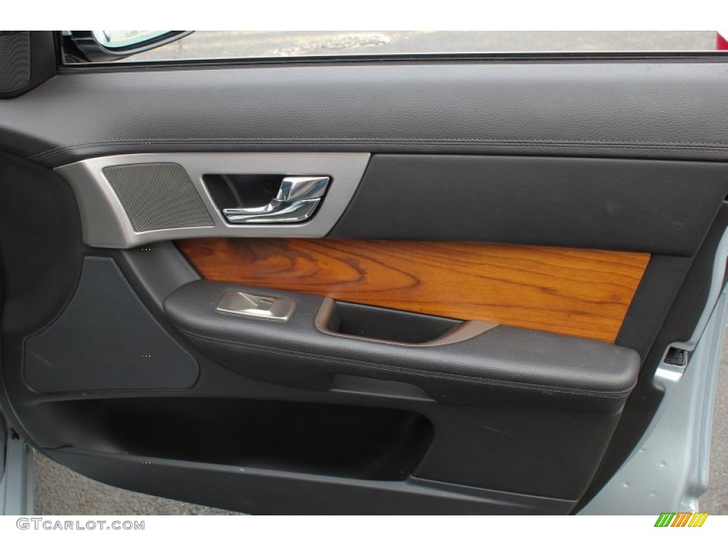 2010 Jaguar XF Premium Sport Sedan Warm Charcoal Door Panel Photo #77707641