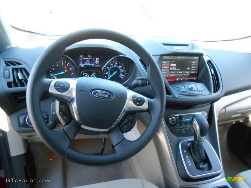 2013 Escape SE 1.6L EcoBoost - Ruby Red Metallic / Medium Light Stone photo #28