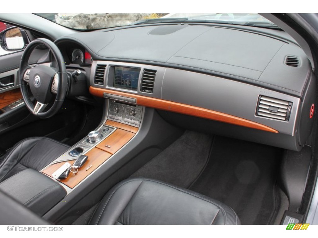 2010 Jaguar XF Premium Sport Sedan Warm Charcoal Dashboard Photo #77707678