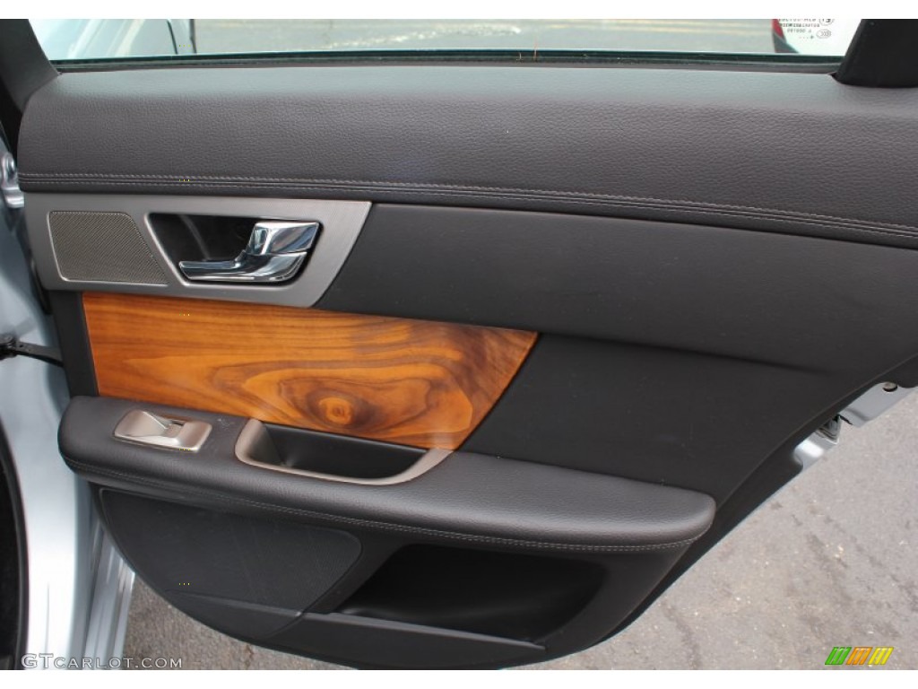 2010 Jaguar XF Premium Sport Sedan Warm Charcoal Door Panel Photo #77707690