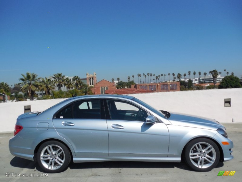 Diamond Silver Metallic 2013 Mercedes-Benz C 250 Sport Exterior Photo #77708418