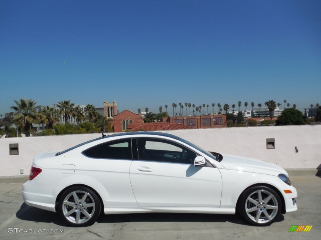 Polar White 2013 Mercedes-Benz C 250 Coupe Exterior Photo #77708686
