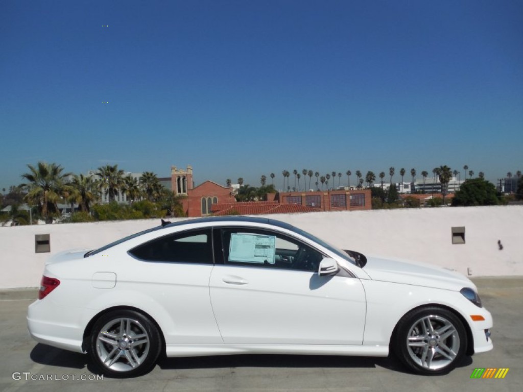 Polar White 2013 Mercedes-Benz C 350 Coupe Exterior Photo #77708951