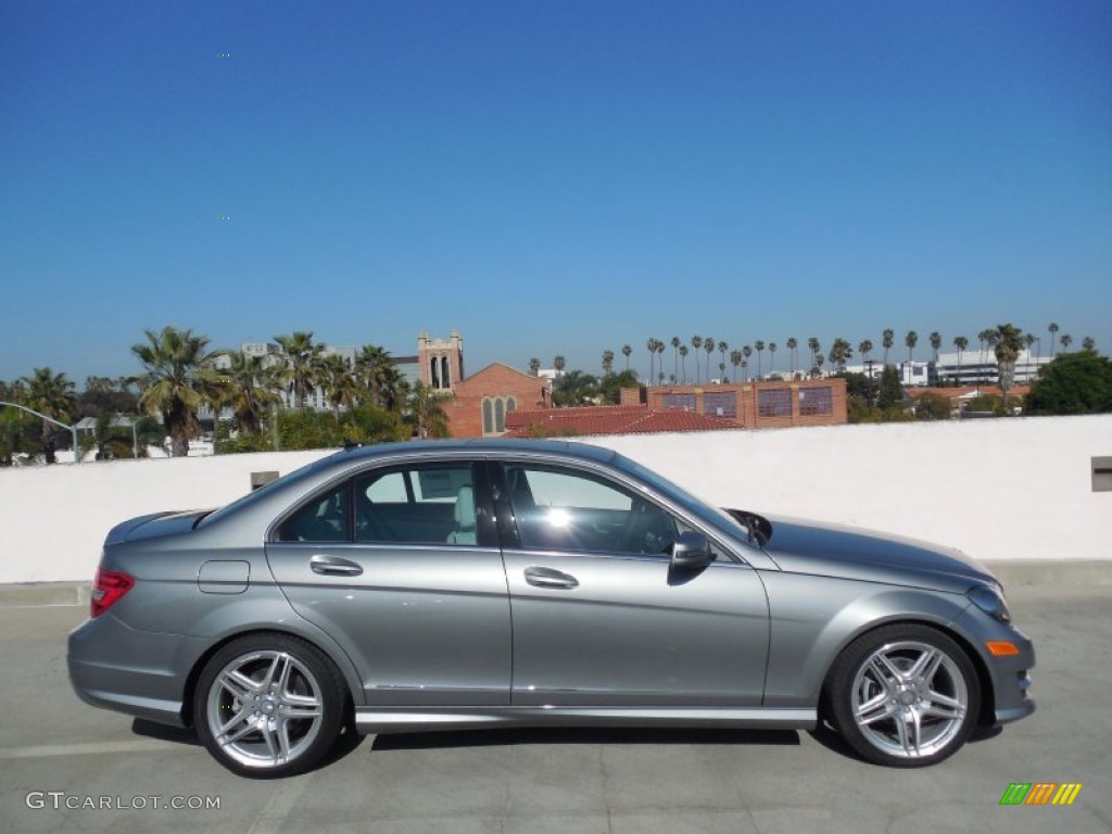Palladium Silver Metallic 2013 Mercedes-Benz C 250 Sport Exterior Photo #77709507