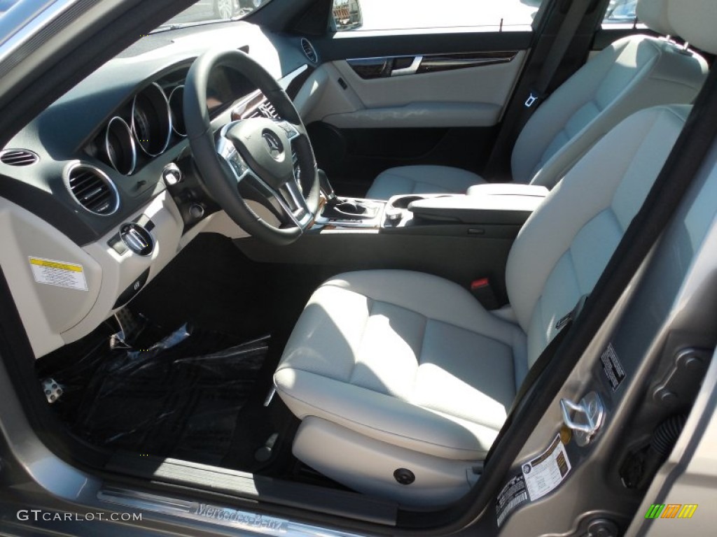 Ash/Black Interior 2013 Mercedes-Benz C 250 Sport Photo #77709599