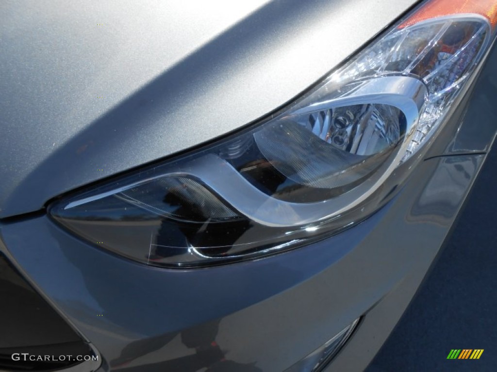 2013 Elantra Coupe SE - Titanium Gray Metallic / Gray photo #11