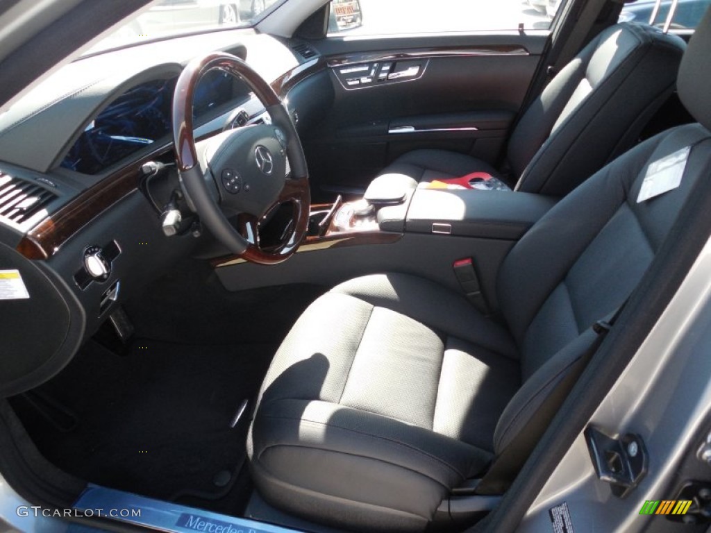 Black Interior 2013 Mercedes-Benz S 350 BlueTEC 4Matic Photo #77709861