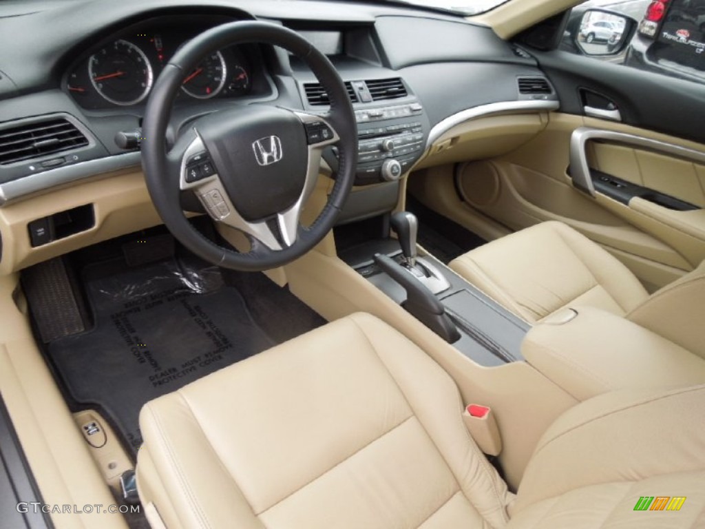 Ivory Interior 2010 Honda Accord EX-L V6 Coupe Photo #77709984