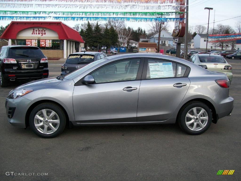 2010 MAZDA3 i Touring 4 Door - Liquid Silver Metallic / Black photo #2