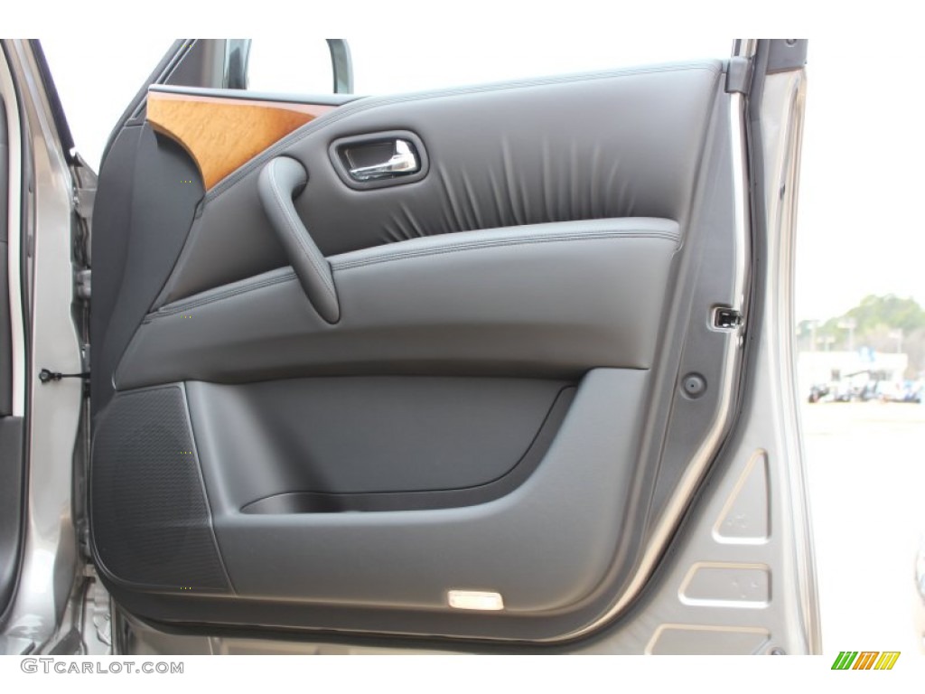 2013 Infiniti QX 56 Graphite Door Panel Photo #77712044