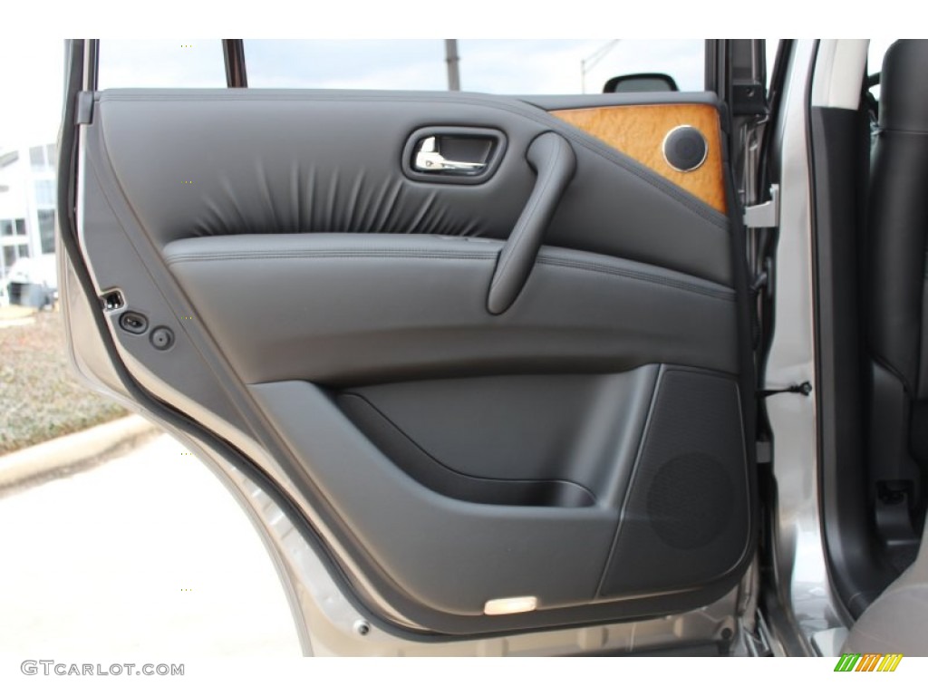 2013 Infiniti QX 56 Graphite Door Panel Photo #77712088