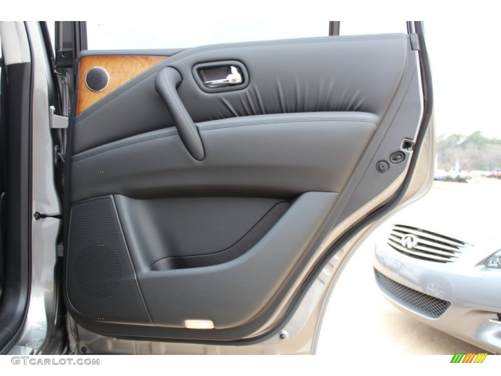 2013 Infiniti QX 56 Graphite Door Panel Photo #77712135