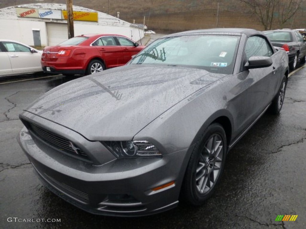 Sterling Gray Metallic 2013 Ford Mustang V6 Mustang Club of America Edition Convertible Exterior Photo #77712365