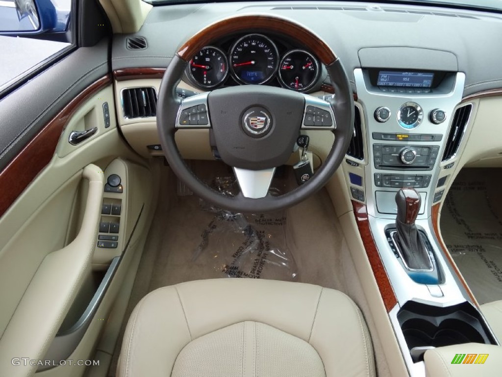 2009 Cadillac CTS 4 AWD Sedan Cashmere/Cocoa Dashboard Photo #77712640