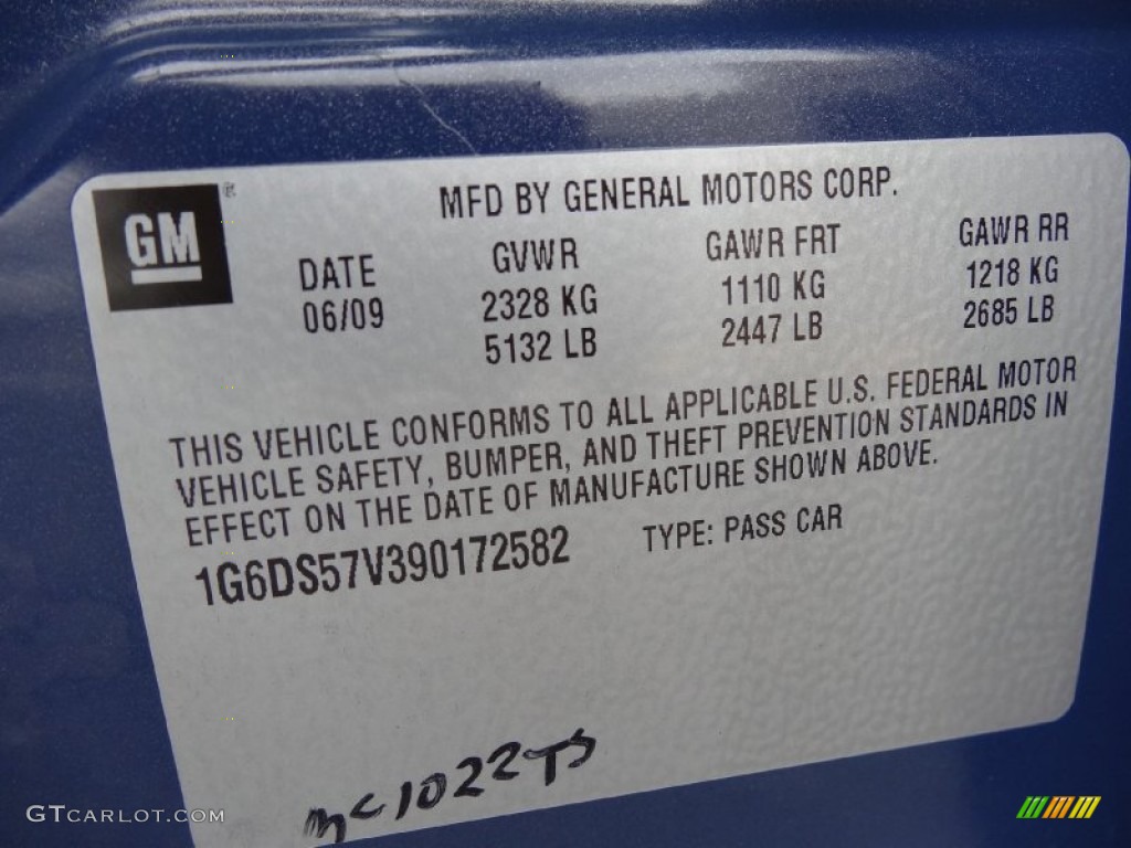 2009 Cadillac CTS 4 AWD Sedan Info Tag Photos