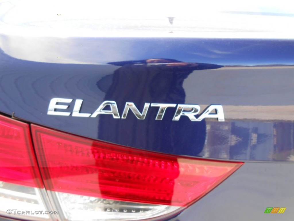 2013 Elantra GLS - Indigo Night / Beige photo #6