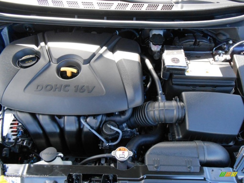 2013 Elantra GLS - Indigo Night / Beige photo #16