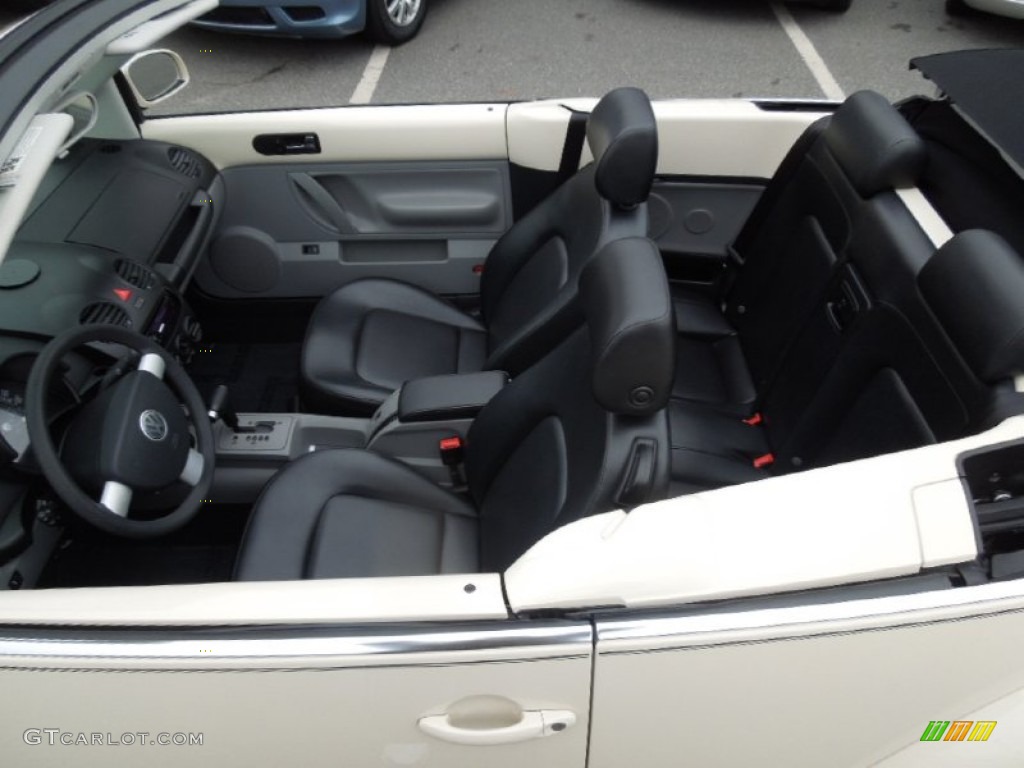 Black Interior 2005 Volkswagen New Beetle GLS 1.8T Convertible Photo #77714144