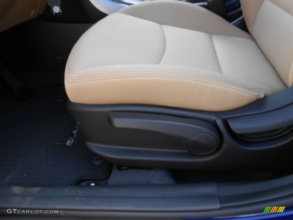 2013 Elantra GLS - Indigo Night / Beige photo #23