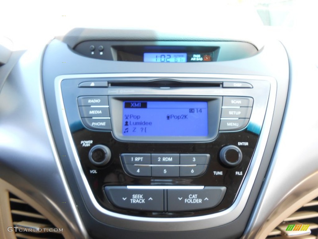 2013 Elantra GLS - Indigo Night / Beige photo #26