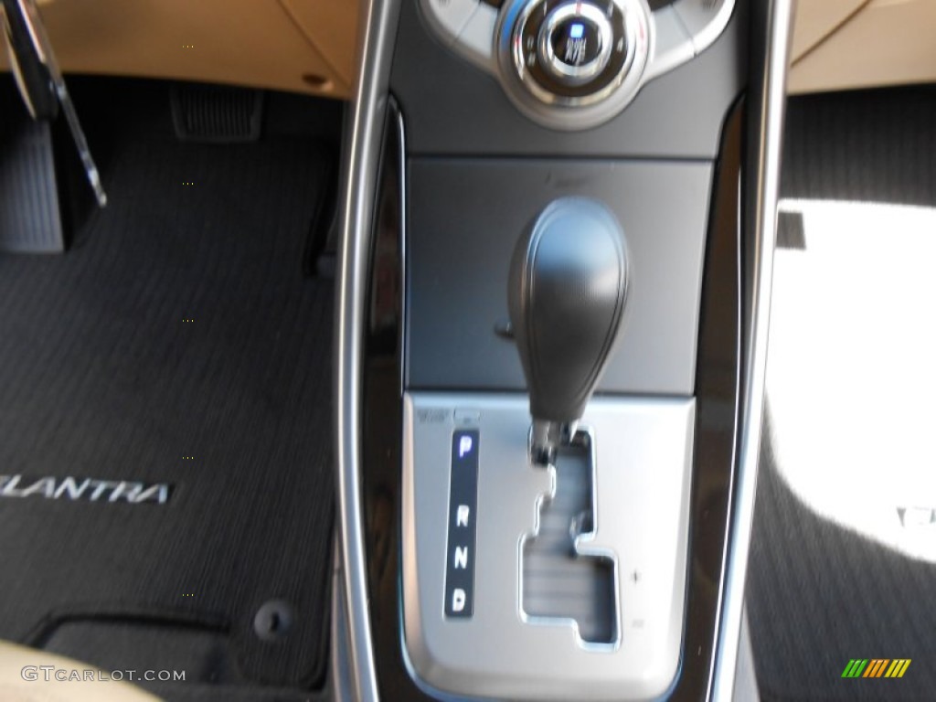 2013 Elantra GLS - Indigo Night / Beige photo #28