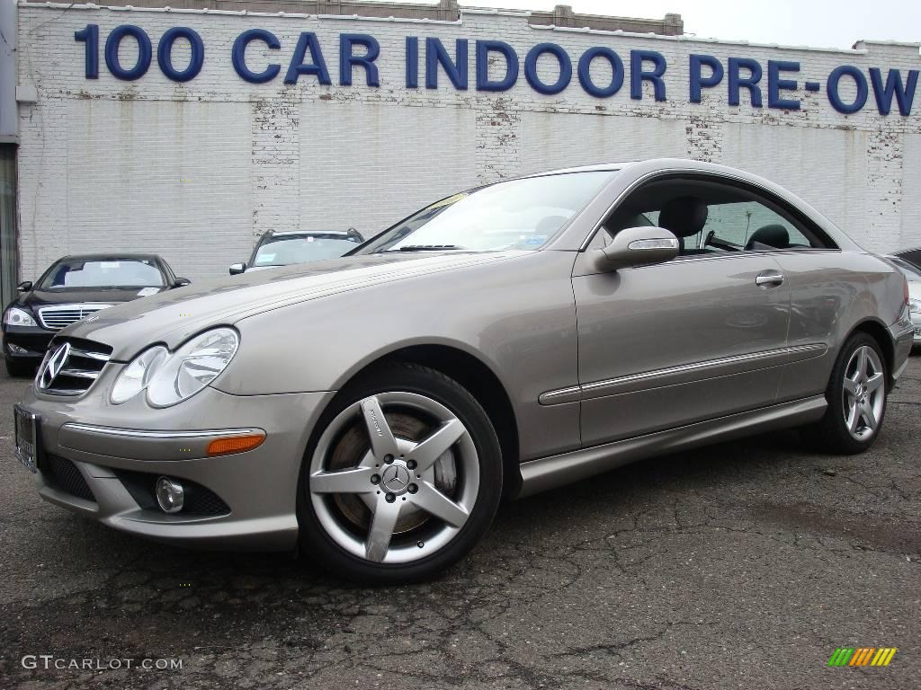 2006 CLK 500 Coupe - Pewter Metallic / Charcoal photo #1