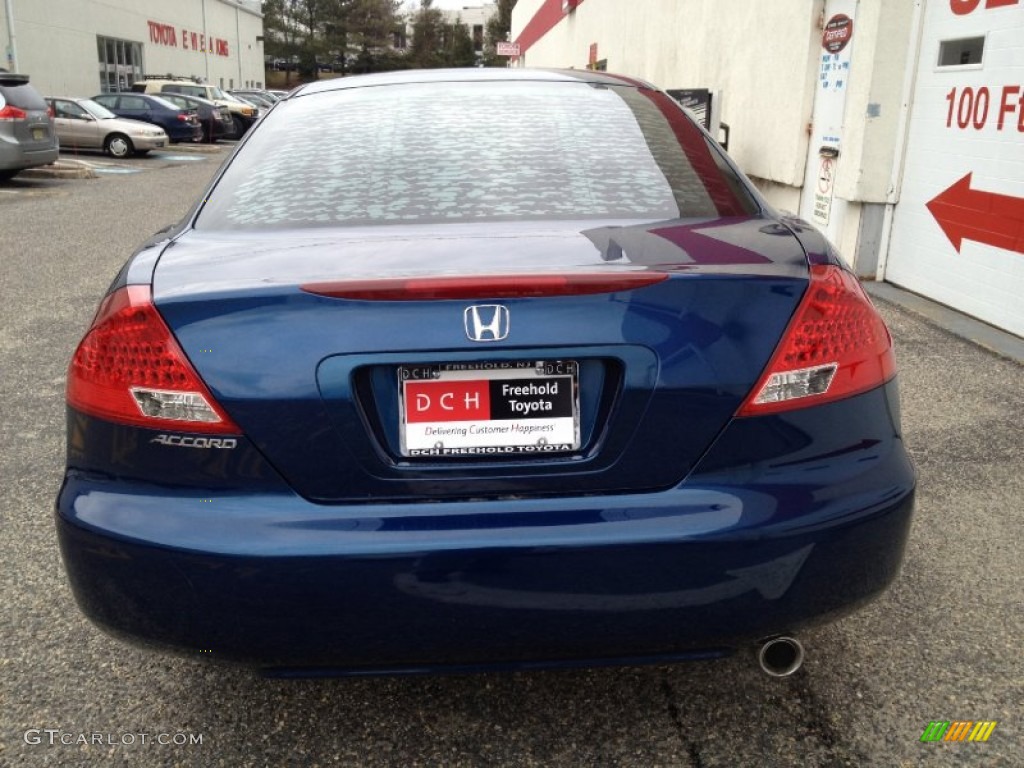 2006 Accord LX Coupe - Sapphire Blue Pearl / Ivory photo #5