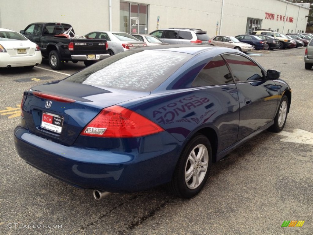 2006 Accord LX Coupe - Sapphire Blue Pearl / Ivory photo #6