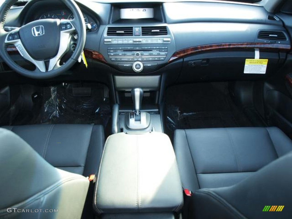 2012 Honda Accord Crosstour EX-L 4WD Black Dashboard Photo #77715154