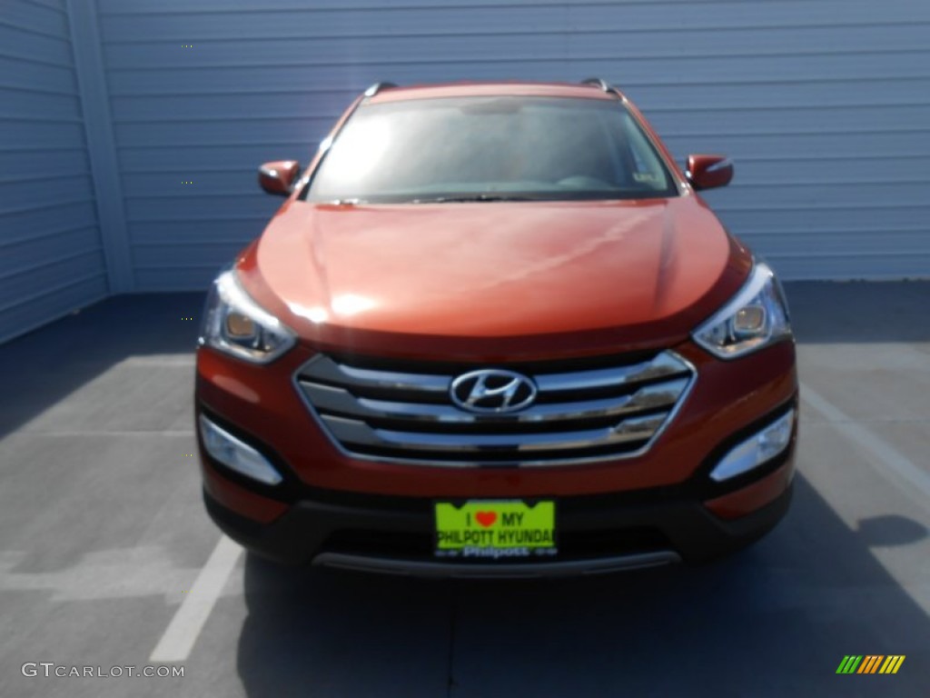 2013 Santa Fe Sport 2.0T - Canyon Copper / Black photo #11