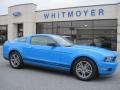 2012 Grabber Blue Ford Mustang V6 Premium Coupe  photo #1