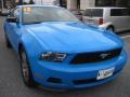 2012 Grabber Blue Ford Mustang V6 Premium Coupe  photo #2