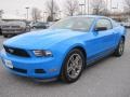 Grabber Blue 2012 Ford Mustang V6 Premium Coupe Exterior