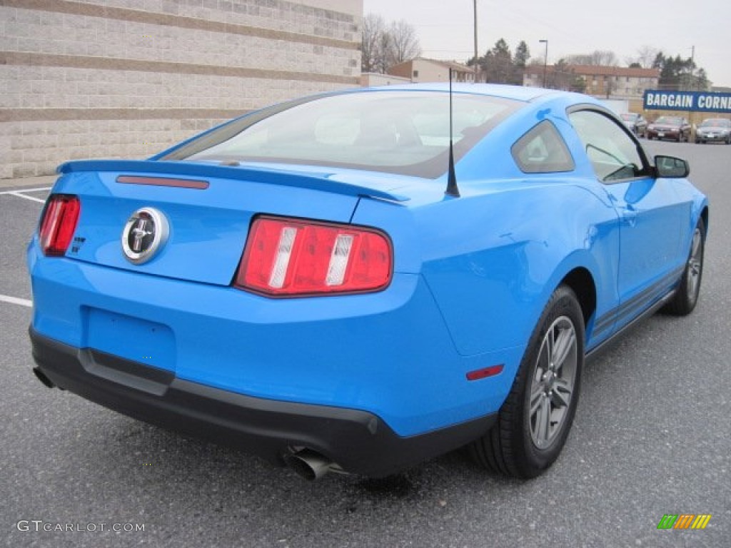 Grabber Blue 2012 Ford Mustang V6 Premium Coupe Exterior Photo #77715594