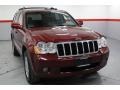 2008 Red Rock Crystal Pearl Jeep Grand Cherokee Limited 4x4  photo #3