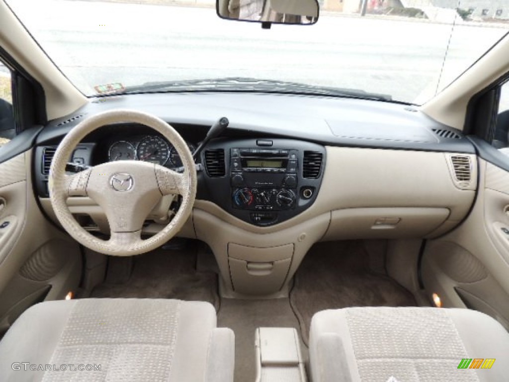 2004 Mazda MPV LX Beige Dashboard Photo #77716347