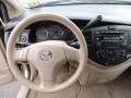 2004 Mazda MPV Beige Interior Steering Wheel Photo