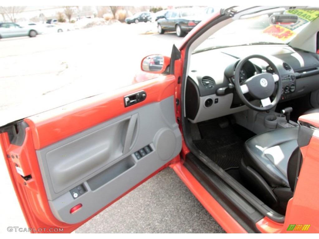 2003 New Beetle GLS 1.8T Convertible - Sundown Orange / Black photo #13