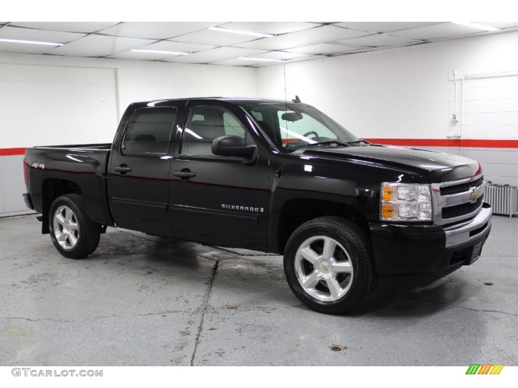 2009 Silverado 1500 LT Crew Cab 4x4 - Black / Ebony photo #1