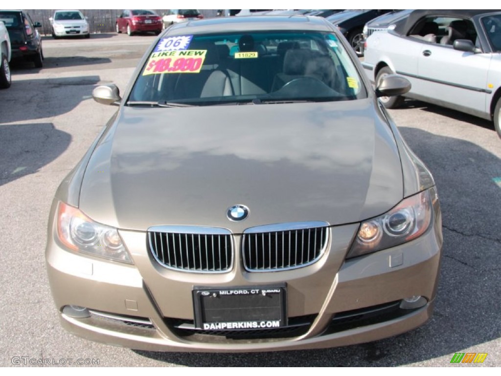 2006 3 Series 330xi Sedan - Sonora Metallic / Black photo #2