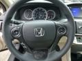Ivory 2013 Honda Accord LX Sedan Steering Wheel
