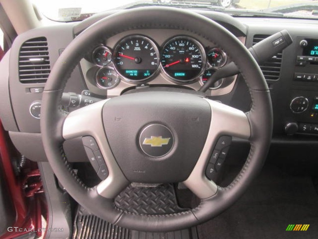 2013 Silverado 1500 LT Extended Cab 4x4 - Deep Ruby Metallic / Ebony photo #15