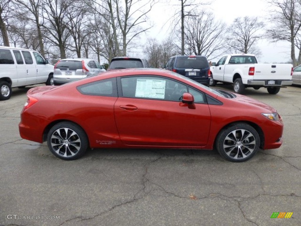 Sunburst Orange Pearl 2013 Honda Civic Si Coupe Exterior Photo #77719053