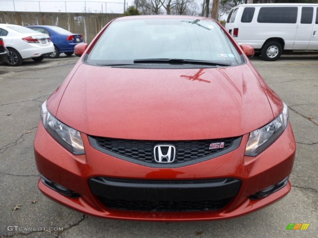 Sunburst Orange Pearl 2013 Honda Civic Si Coupe Exterior Photo #77719083